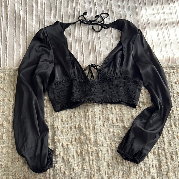 Cotton Candy LA Cropped Blouse - Picture 3 of 5